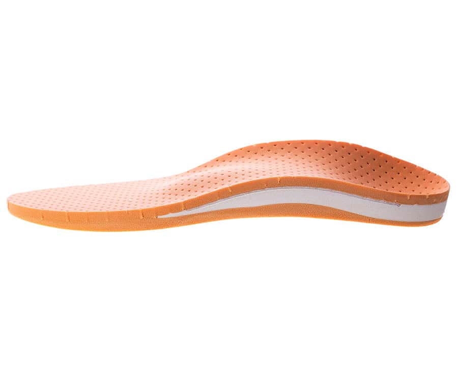 orthotics on a white background. Insert in shoes to support the foot