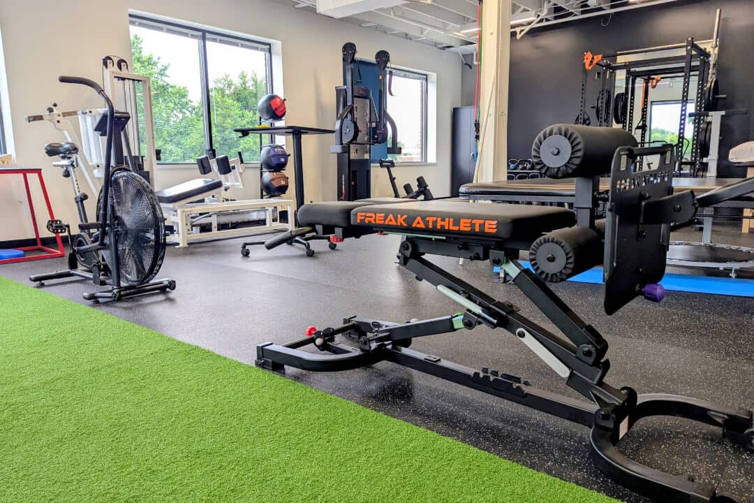 A row of exercise bikes at Pro Therapy NE Minneapolis